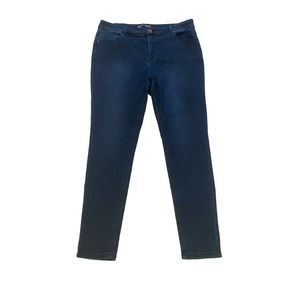 Womens Simply Be Chloe stretch  Blue Denim Skinny Jeans, Size 14 (Plus Size)